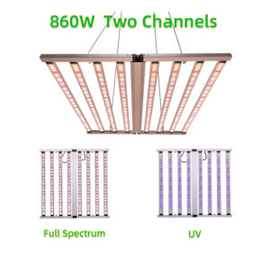 HB860 8 Bars 860W LED Grow Lights with UV